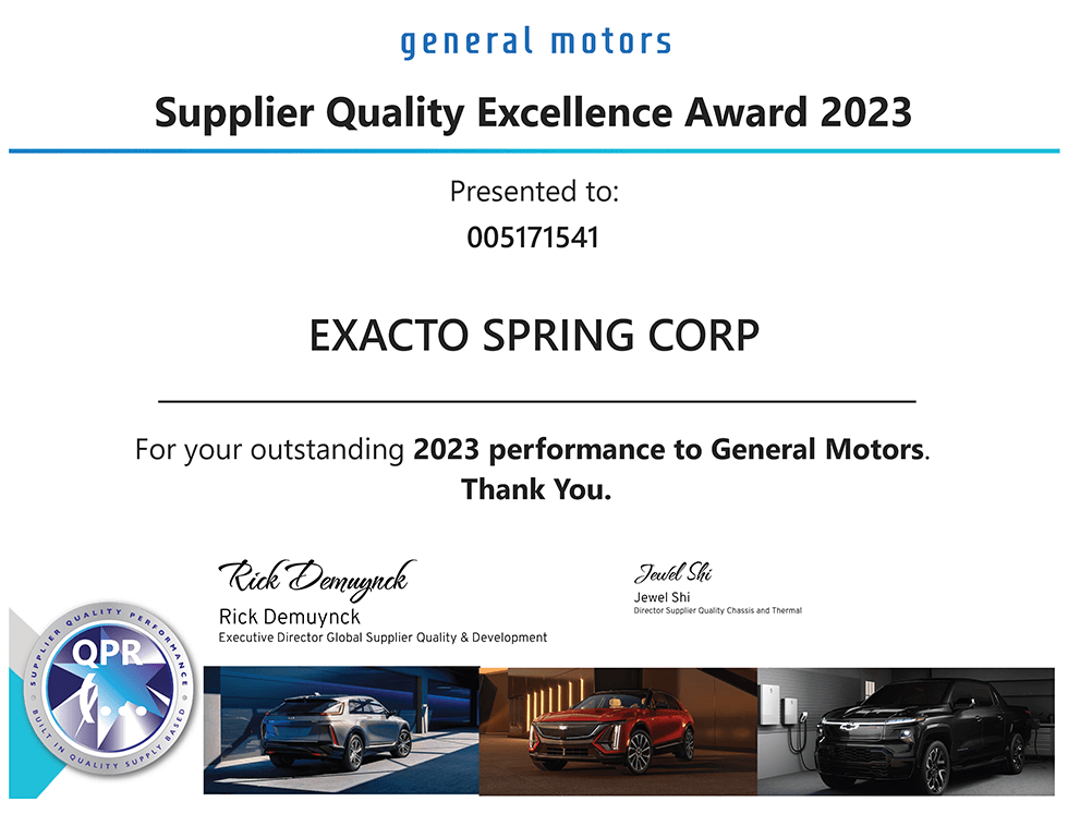 Supplier Quality Excellence Award 2023